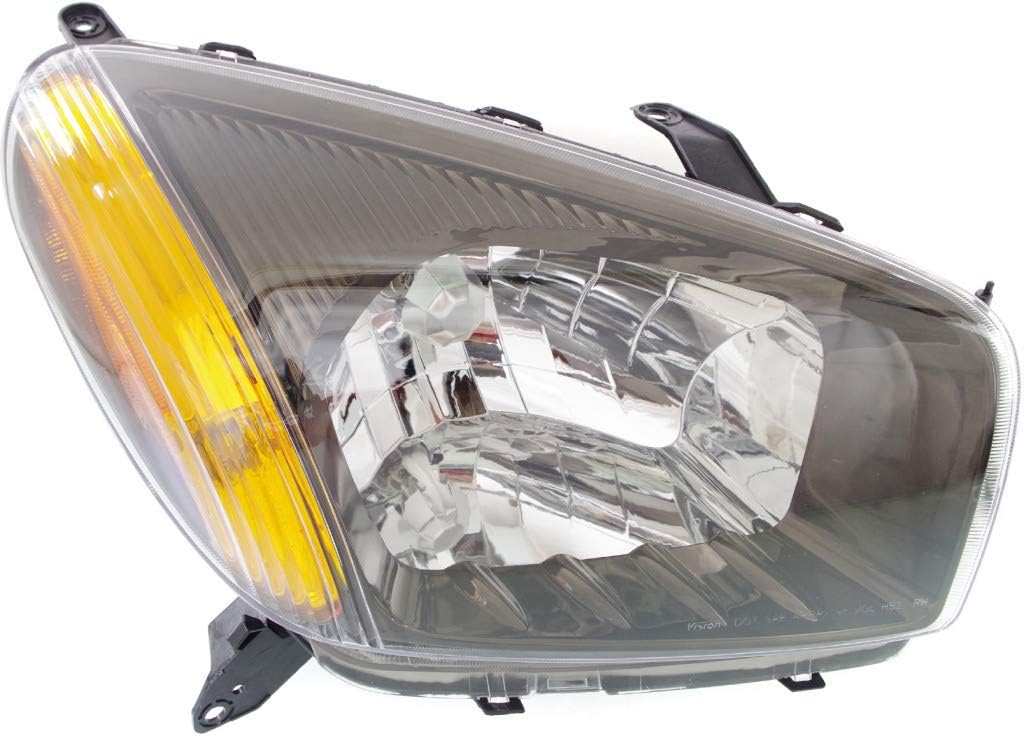 Black Passenger Side Headlight Assembly M62104