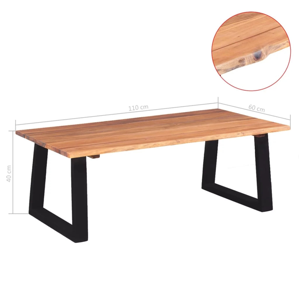 Solid Acacia Wood Coffee Table E55804