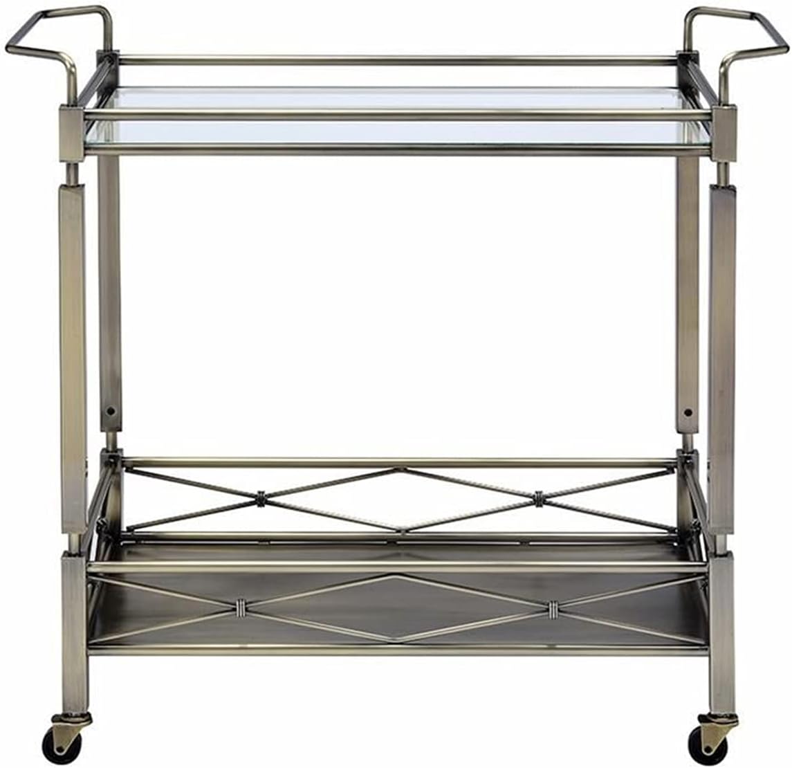 Antique Gold Clear Glass Cart L483137