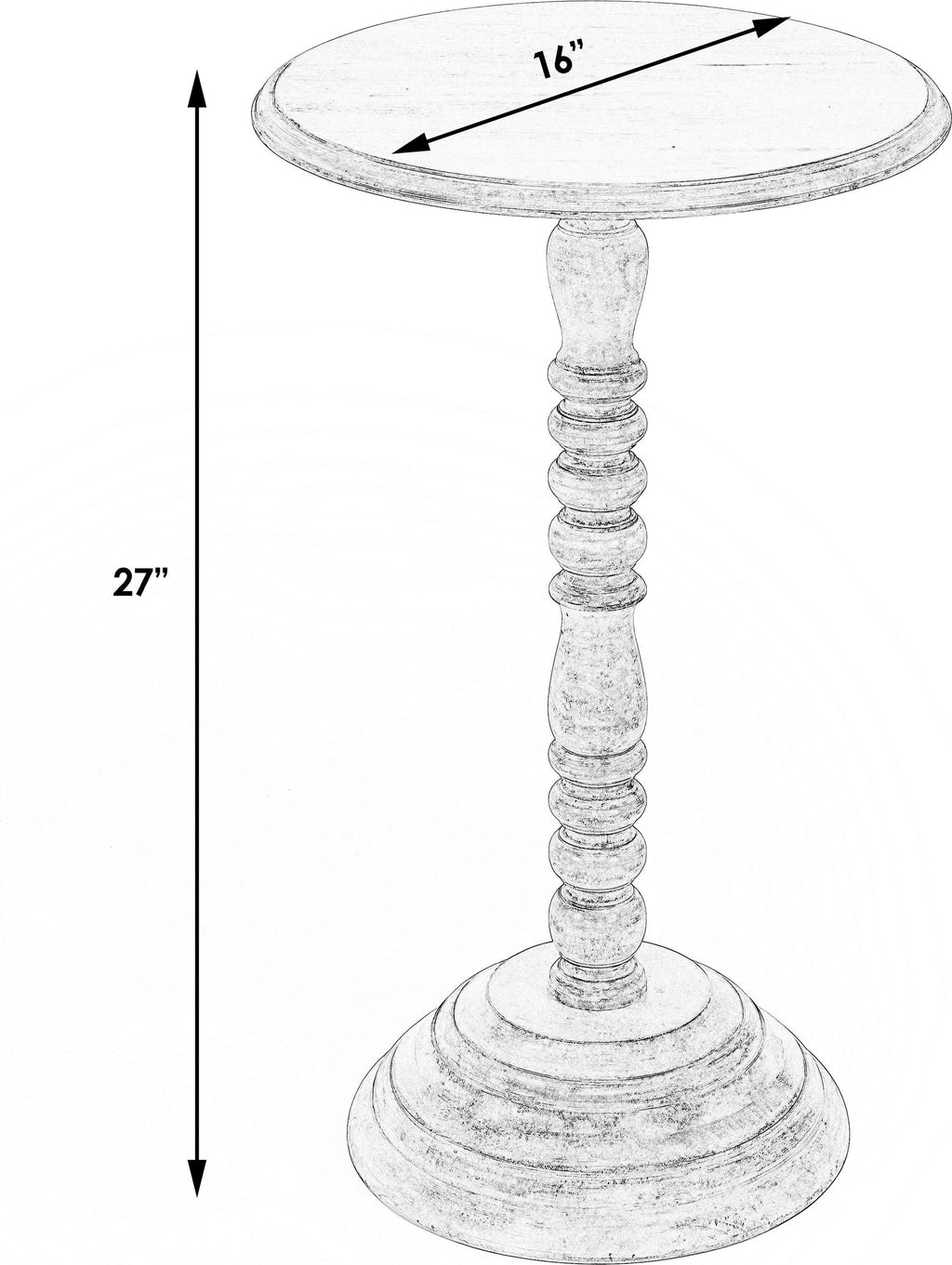 Pedestal Accent Table T3199