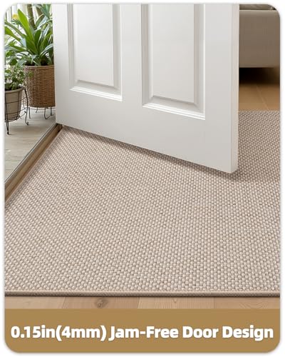 Grey 17"x29" Non Slip Washable Indoor Door Mat Z30620