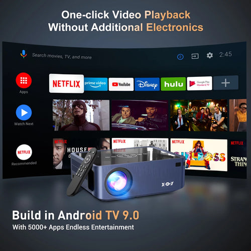 1080p Android TV Smart Projector H607