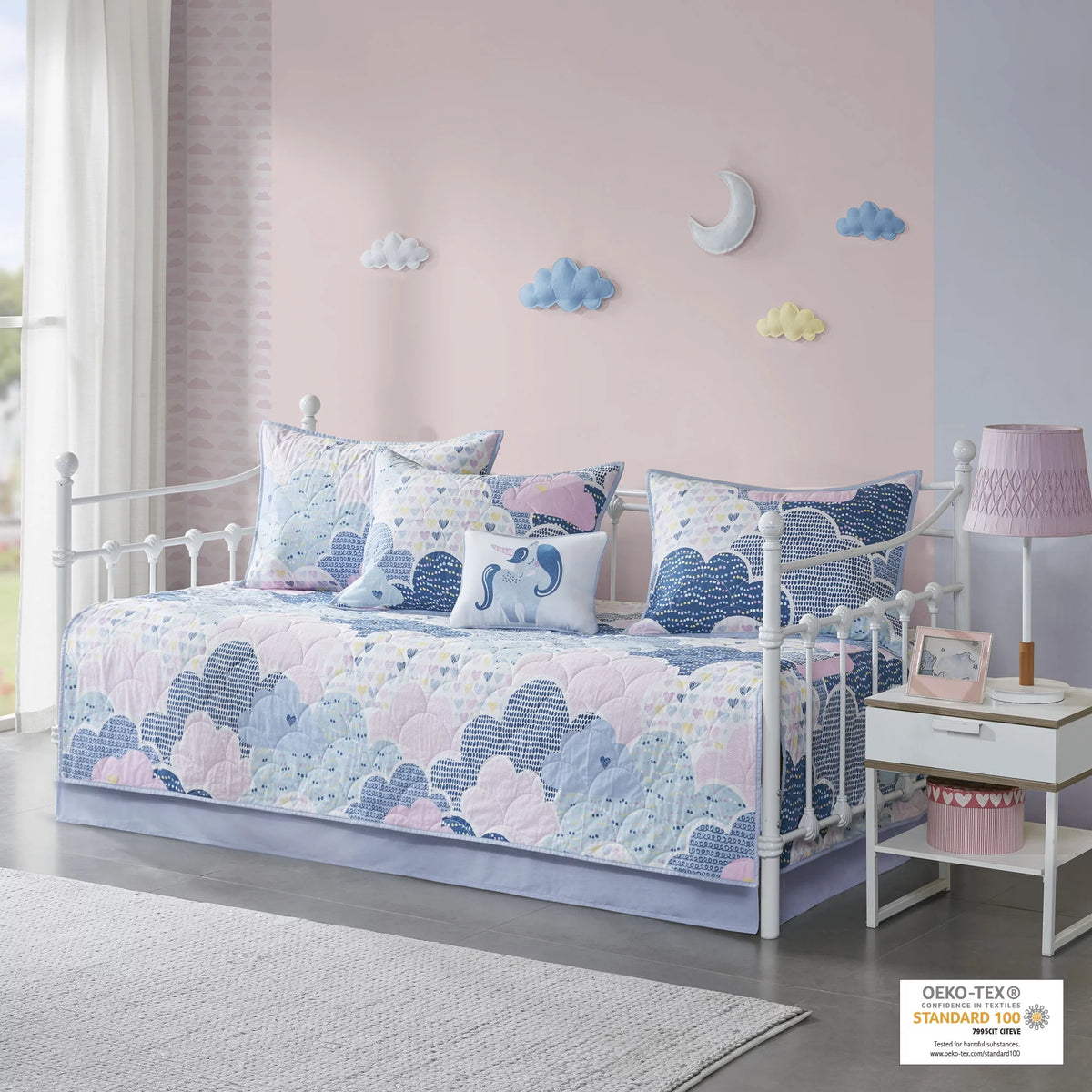Kids 6pc Cotton Reversible Daybed Set U133