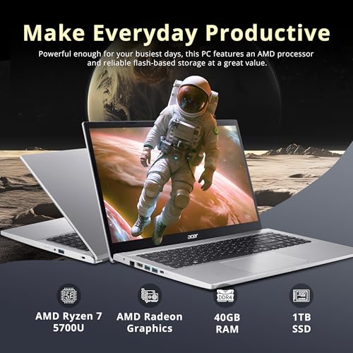 15.6" Full HD Laptop with AMD Ryzen 7 5700U, 16GB RAM, 512GB SSD O96370