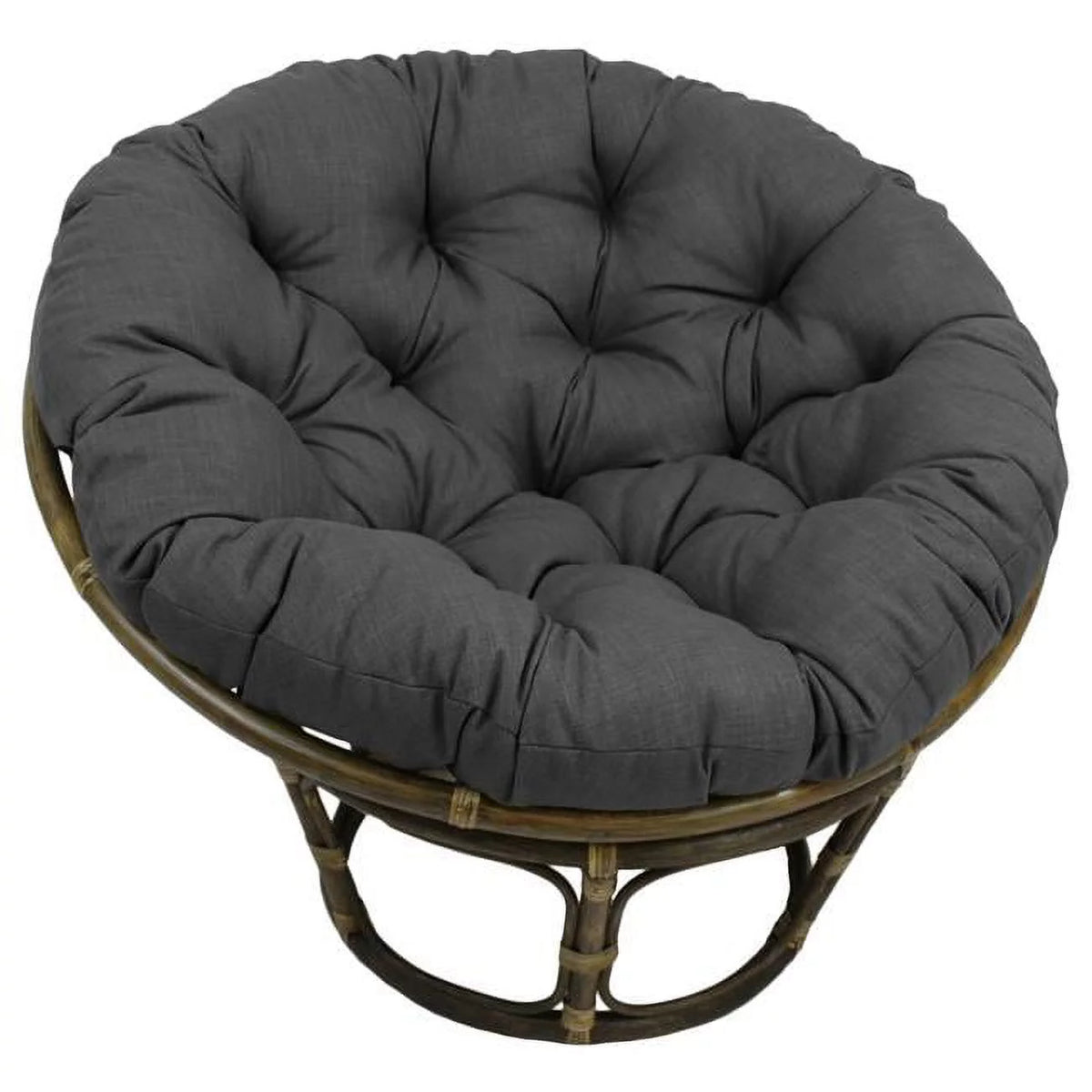 Solid Outdoor Spun Polyester Papasan Cushion S830