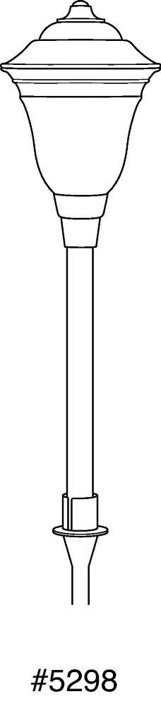 Black LED Path Light T335155