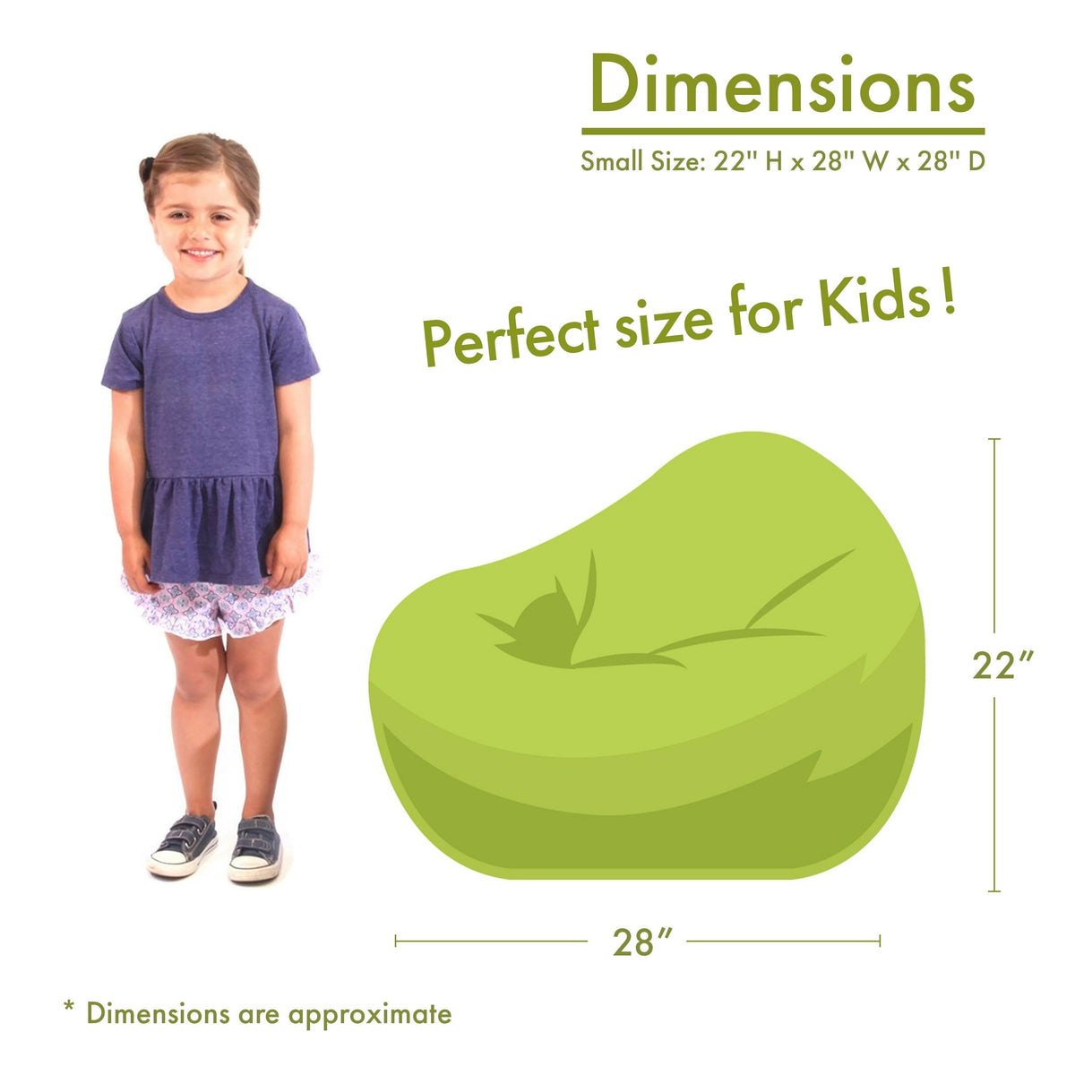 Gray Large Bean Bag Chair Q2548