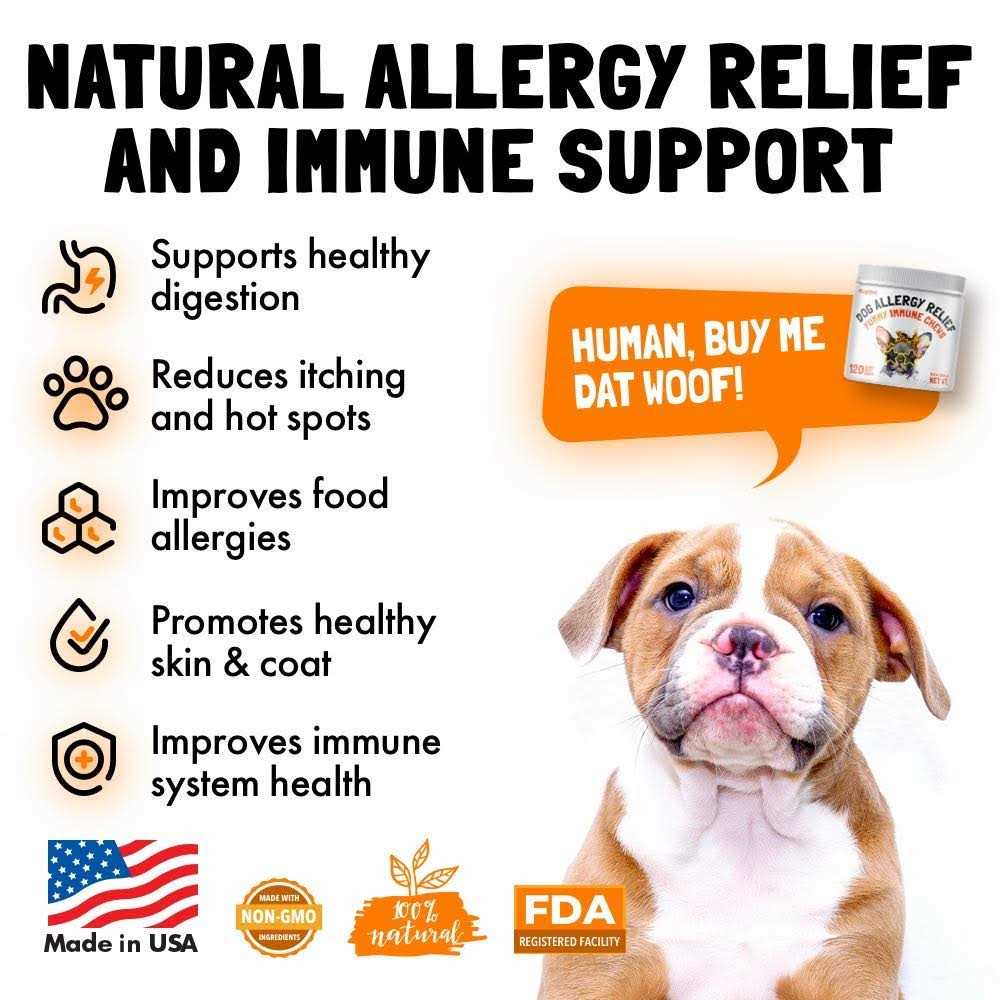 Allergy Relief Chews for Dogs with Kelp Colostrum & Bee Pollen M338