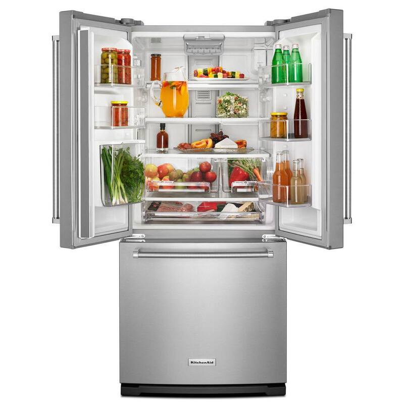 French Door Refrigerator with Interior Water Dispenser E602596