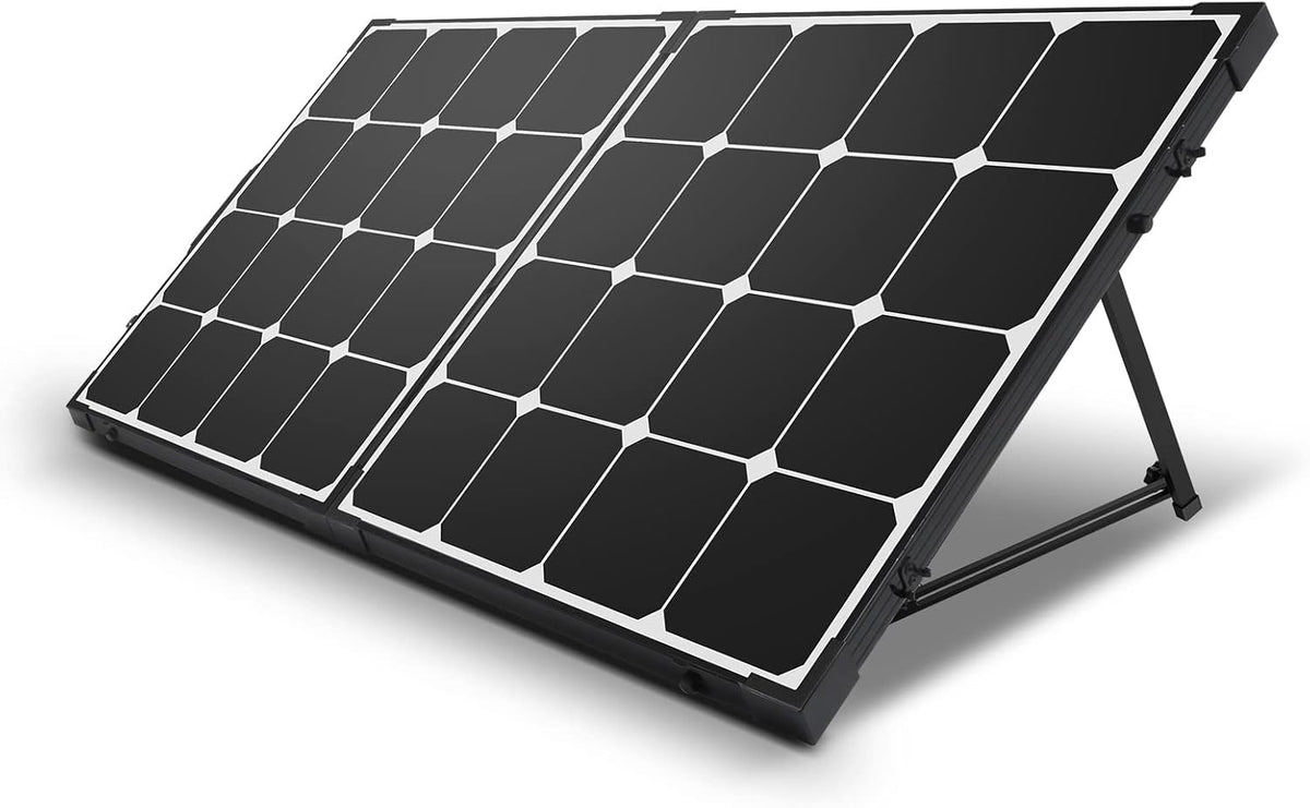 100W 12V Monocrystalline Portable Foldable Solar Panel Suitcase L82658