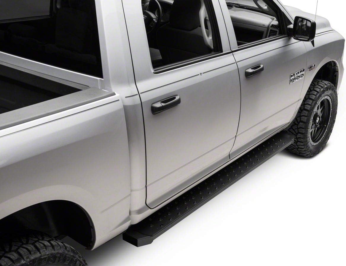 Black Steel Running Boards N821