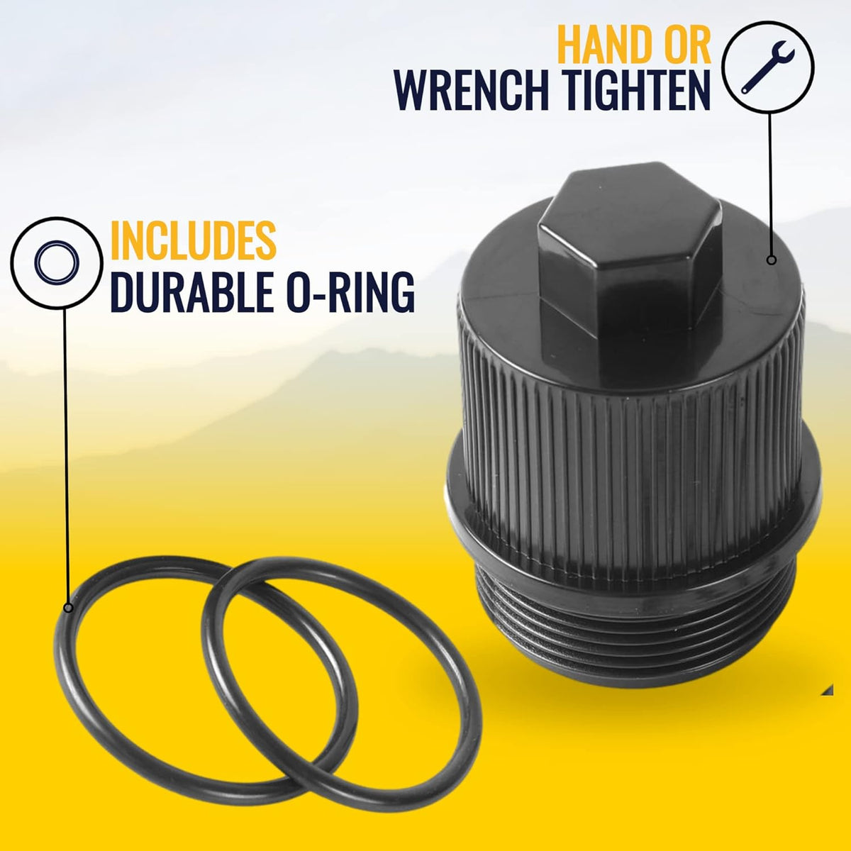 Drain Plug Cap Assembly with O-Ring A8739