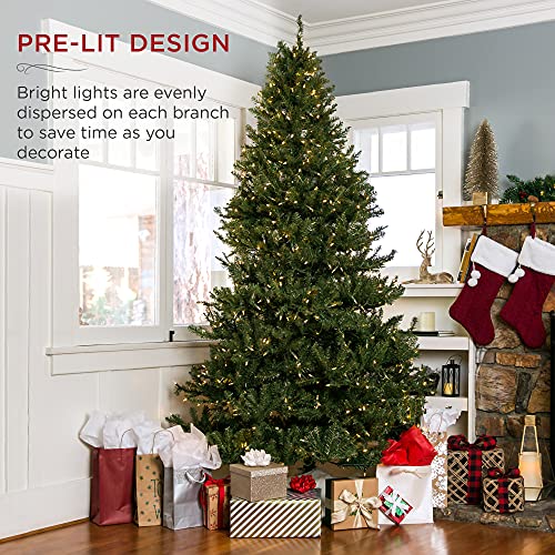 6ft Pre-Lit Douglas Fir Artificial Christmas Tree with 450 Warm White Lights A69118