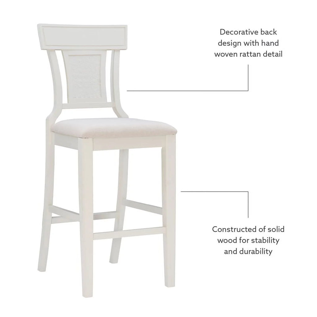 Wood Upholstered Seat Bar Stool F369025