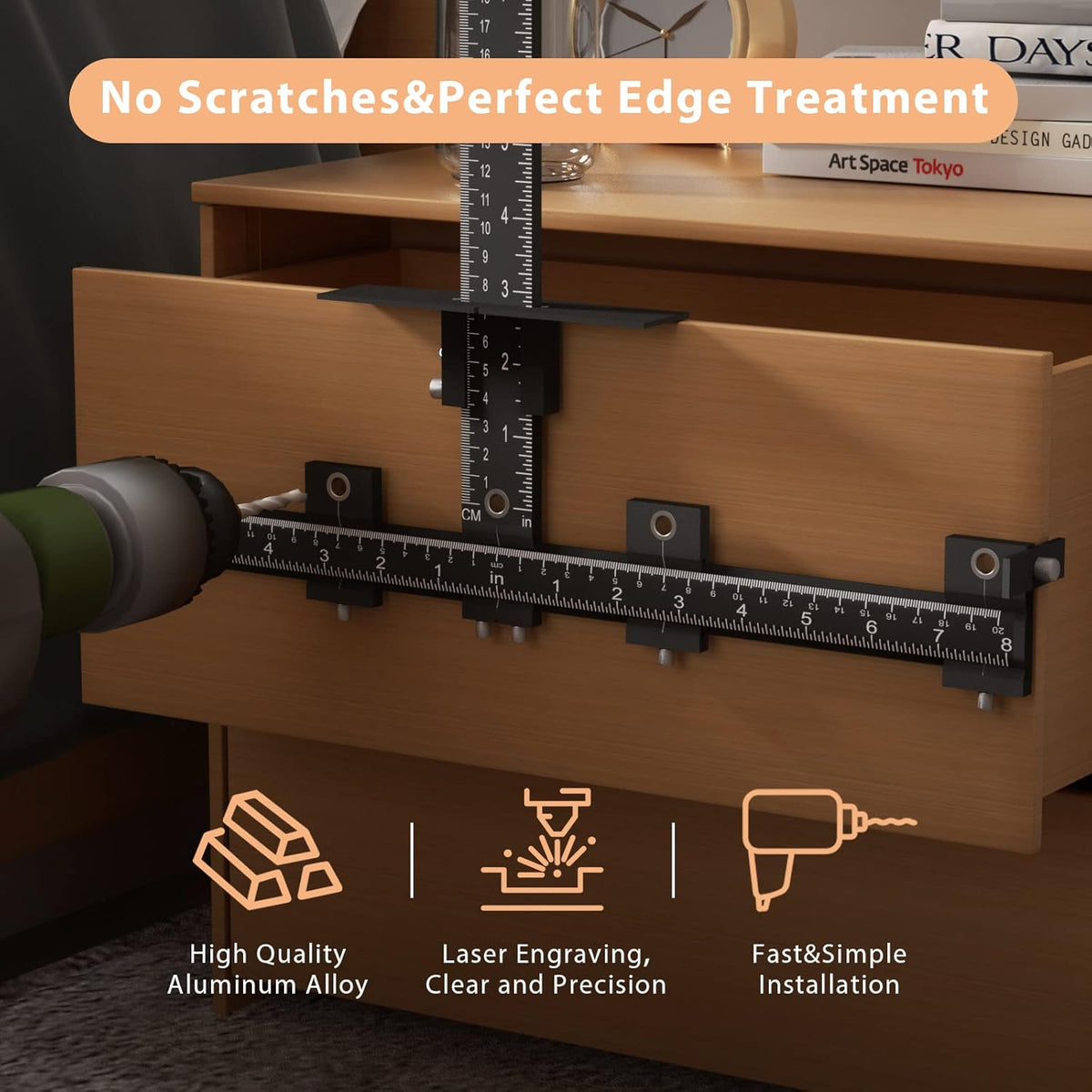 Aluminum Alloy Adjustable Cabinet Hardware Jig R779