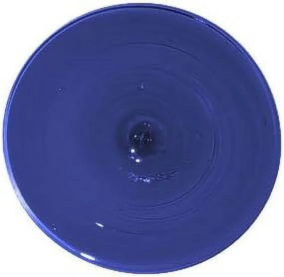 Cobalt Blue Mouth Blown Glass Rondel 4 Inch M587