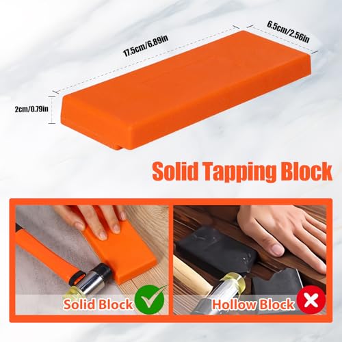 26 Pcs Wood Floor Installation Kit with Mallet, Knee Pads, Pull Bar, Tapping Block, Tape Measure and Spacers Q400