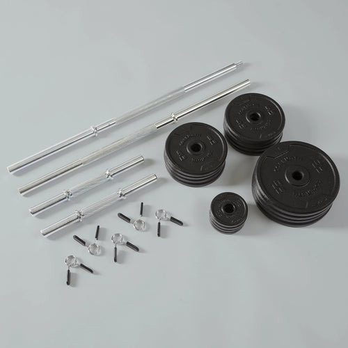 110lb Adjustable Weight Set with Barbell and Dumbbells H622