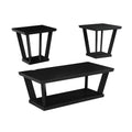 Black 3 Piece Coffee Table Set C1710