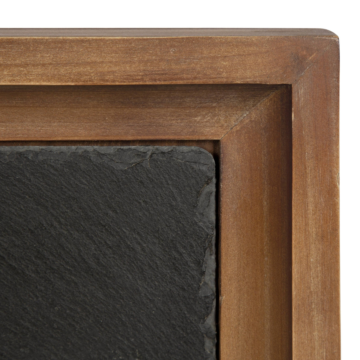 Rustic Brown/Black Wood End Table V979