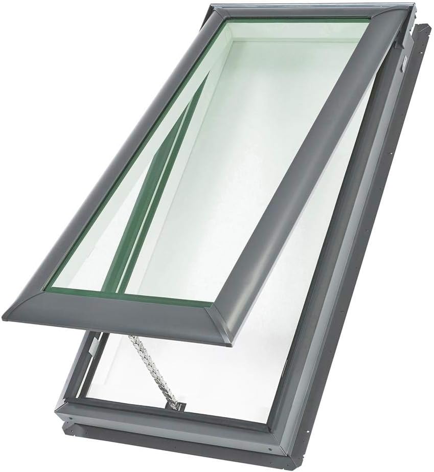 21-1/2 Inch x 46-1/4 Inch Laminated Manual Venting Deck Mounted Skylight Q1651