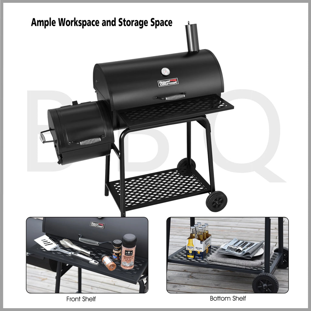 30" Charcoal Grill with Offset Smoker O169070
