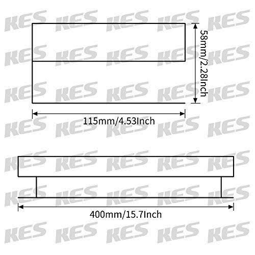 Matte Black Stainless Steel Bathroom Shelf Y9455