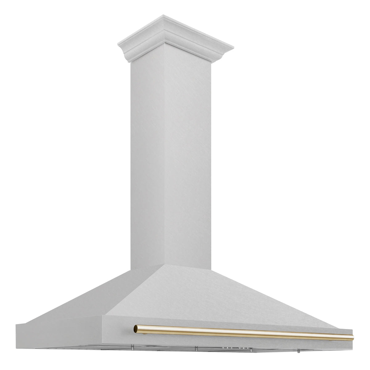 48 Inch Stainless Steel Range Hood with Gold Handle S8008
