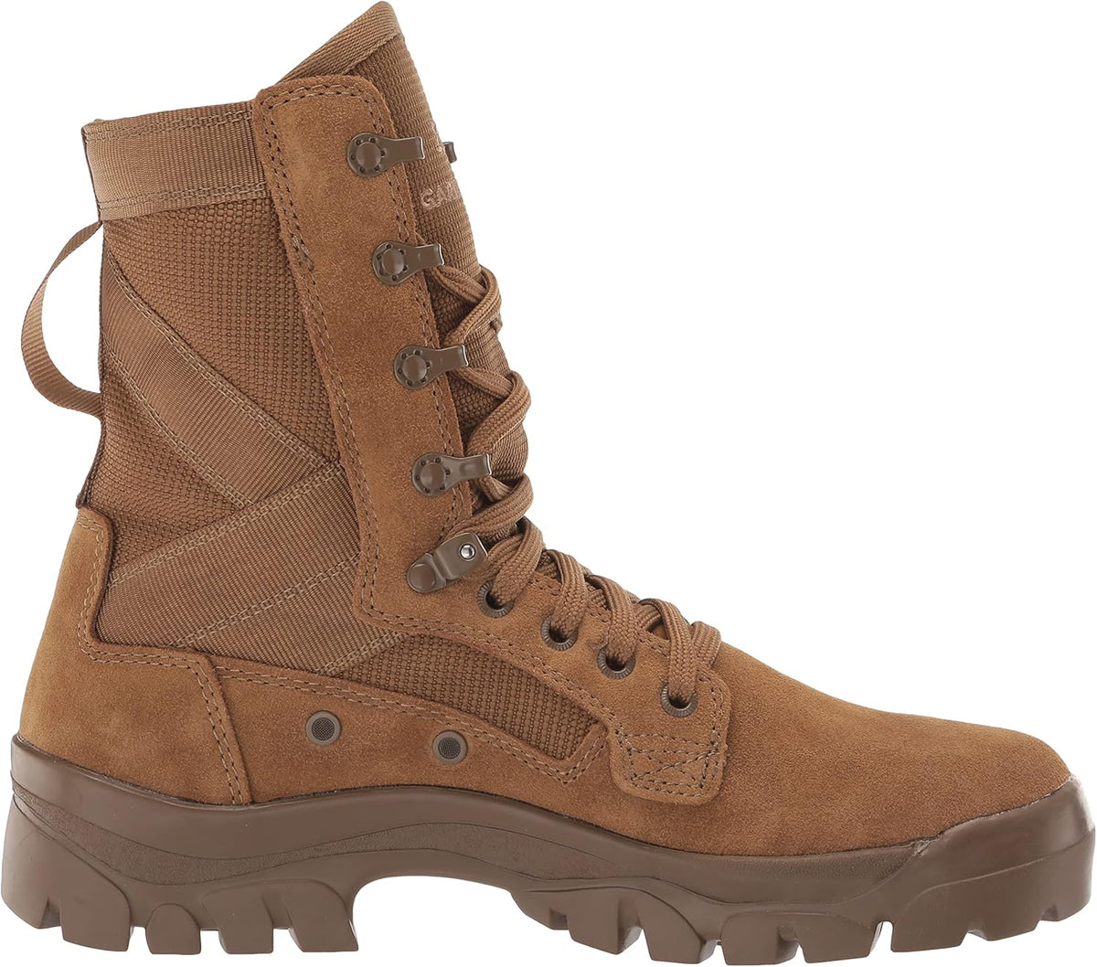 Men's Suede Leather Tactical Hiking Boots, Coyote, 13 X749