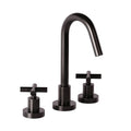 Widespread Bathroom Faucet with Drain Assembly Matte Black J81884