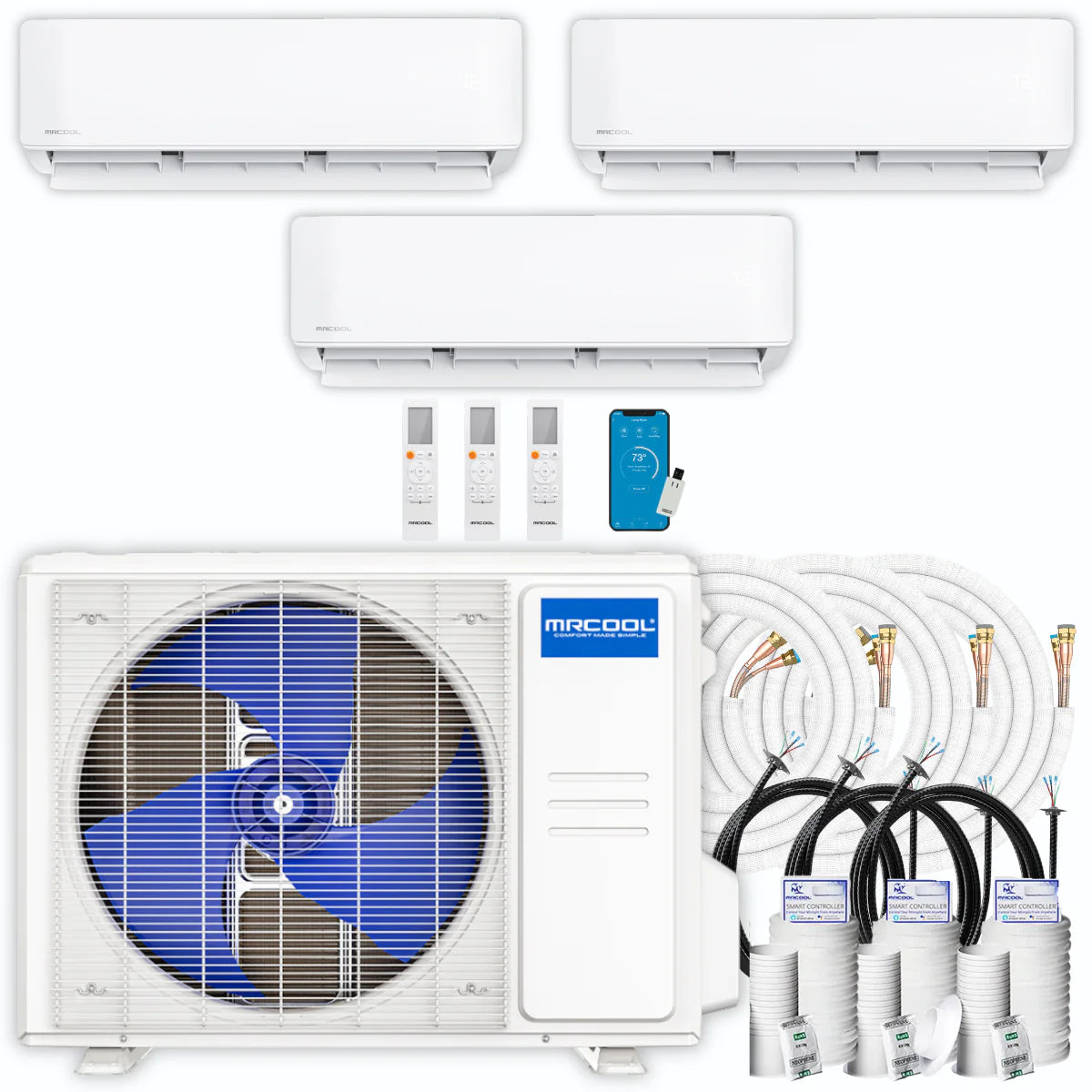 27,000 BTU 3 Zone Ductless Air Conditioner and Heat Pump N547311