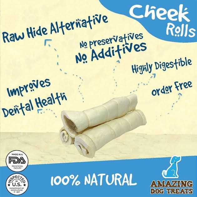 Beef Cheek Rolls Dog Treats X80854