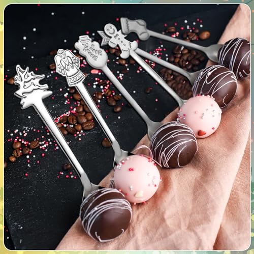 24 Pcs Stainless Steel Christmas Stirring Spoons T36248