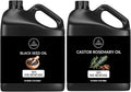 Black Seed Oil and Castor Rosemary Oil 32oz W56816
