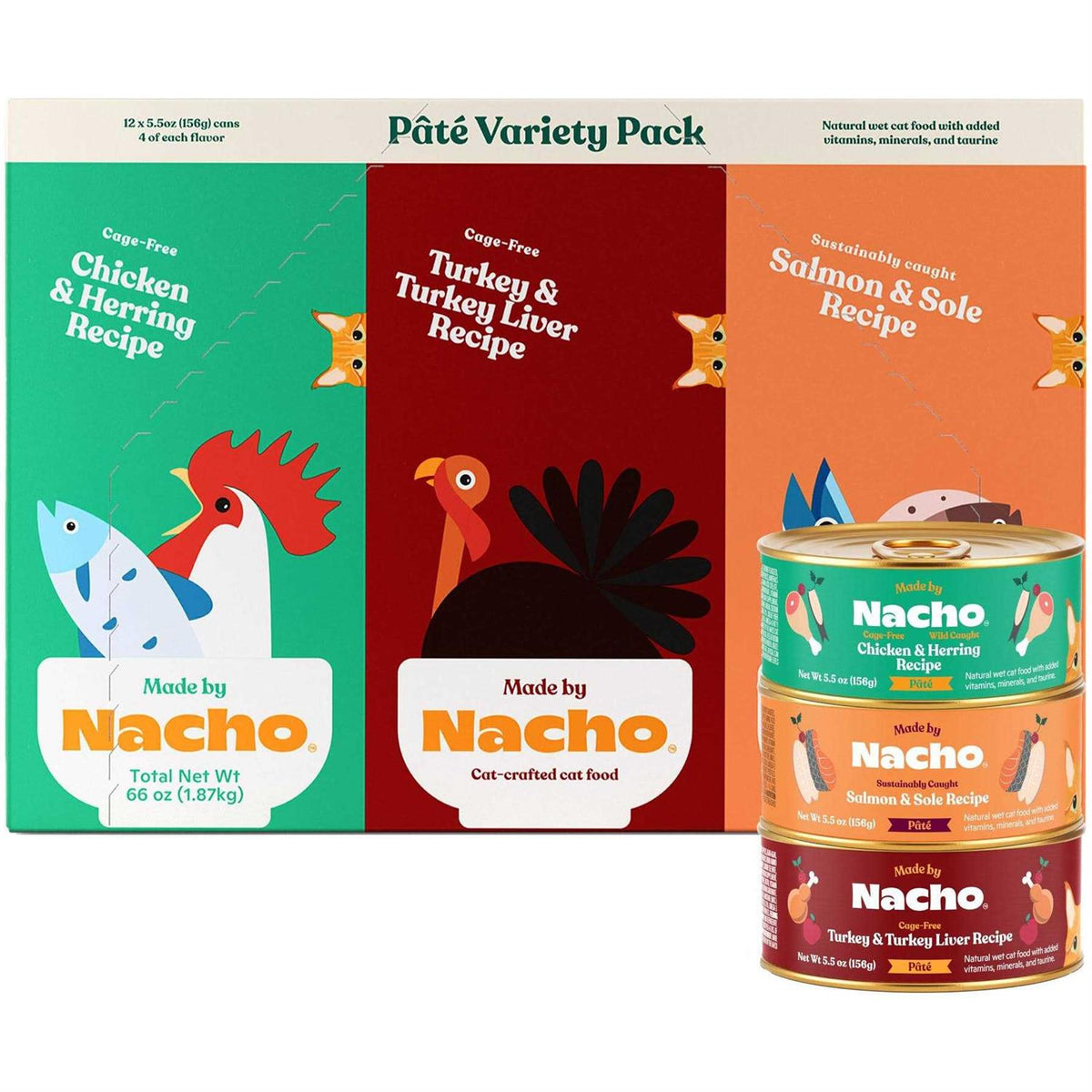 Pate Wet Cat Food Variety Pack C832