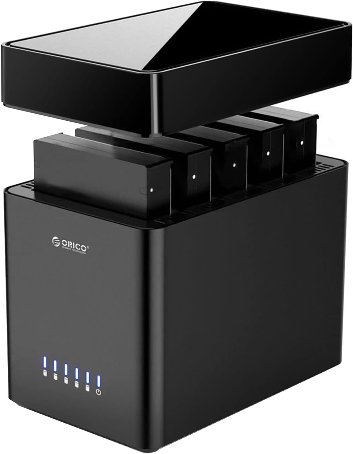 2Bay Tool-Free External Hard Drive Enclosure USB3.0 to SATA 3.5inch with Fan F414