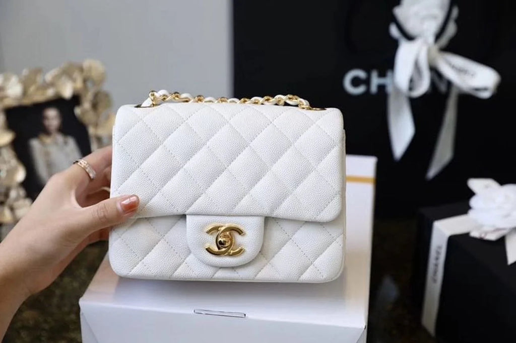 White Mini Flap Bag G2095