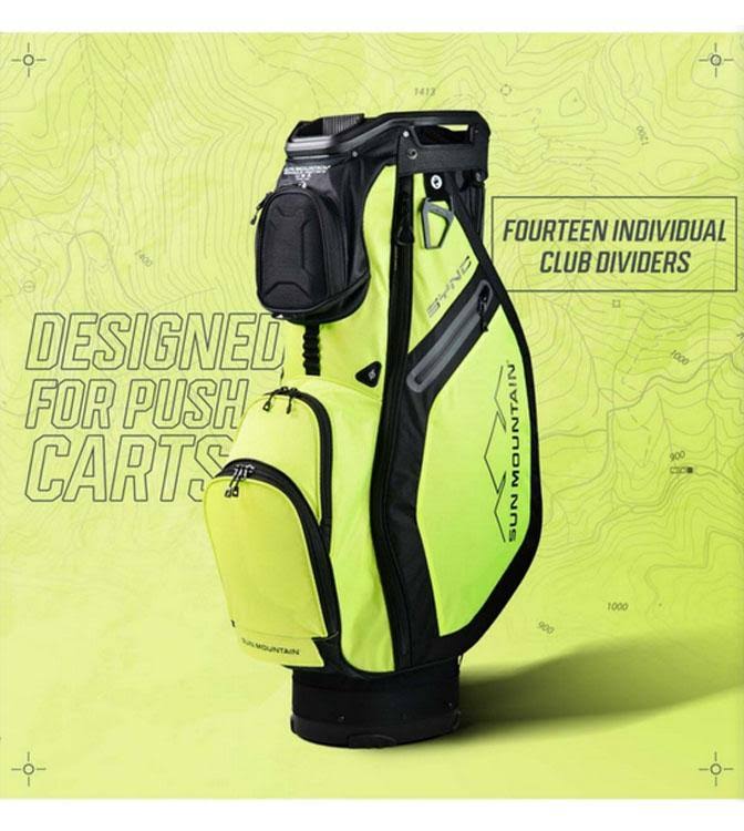 Black Gray Camo Gold Cart Bag T7883