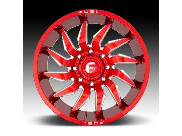 Candy Red Milled 20x9 8x165.1 20mm Wheel T26761