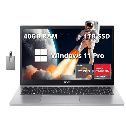 15.6" Full HD Laptop with AMD Ryzen 7 5700U, 16GB RAM, 512GB SSD O96370