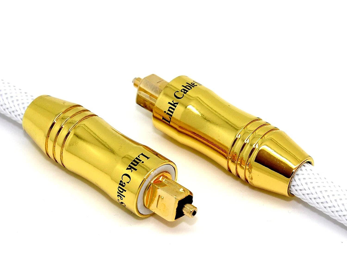 White Optical Cable (Toslink - SPDIF) Digital Audio I647