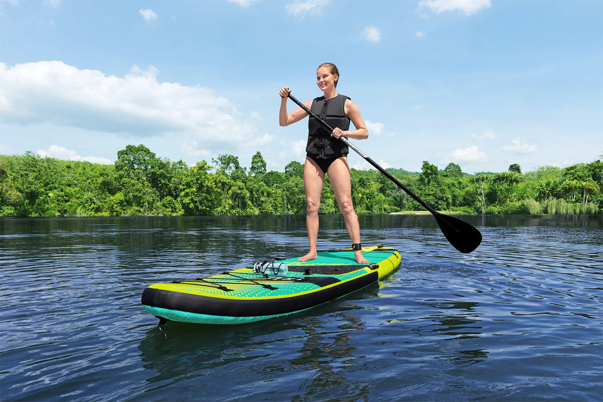 Convertible Stand-up Paddleboard and Inflatable Kayak Set N552