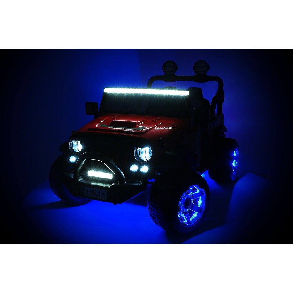 Blue 12V Kids Ride-On Car Truck with R/C Parental Remote Q6605