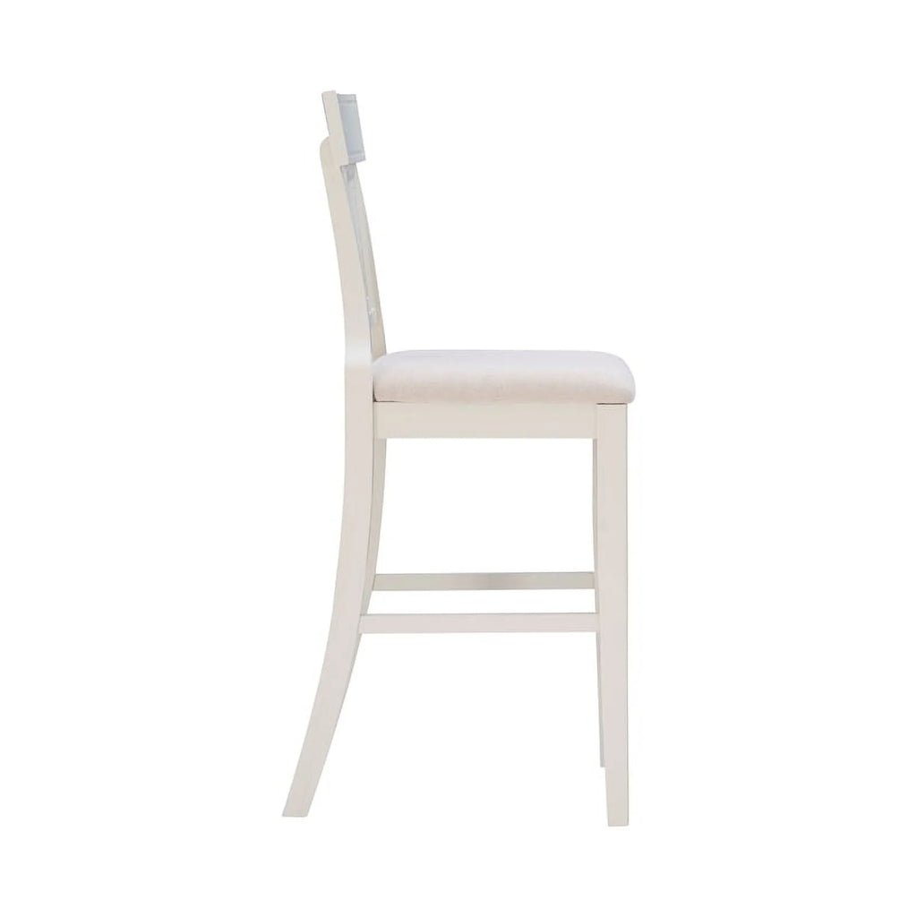 Wood Upholstered Seat Bar Stool F369025