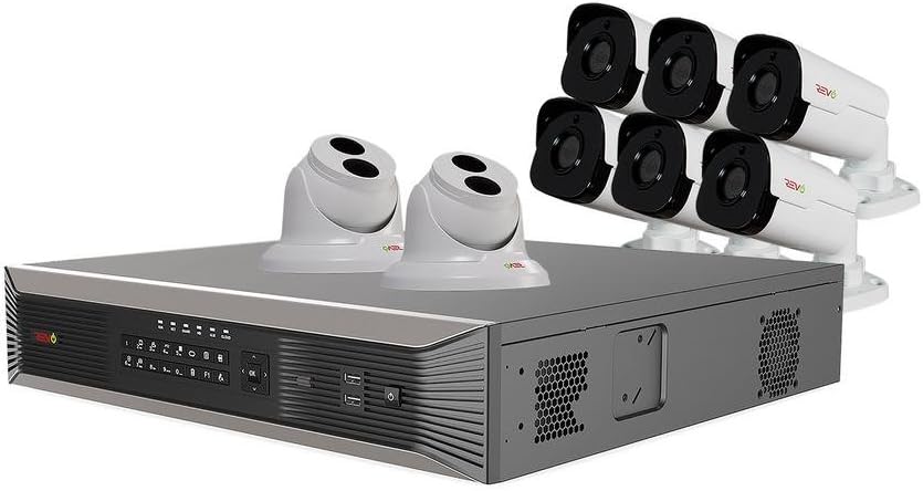 16Ch 4TB HDD IP NVR Video Surveillance System with 12x 4MP Bullet Camera and 4x 4MP Turret Cameras M7138