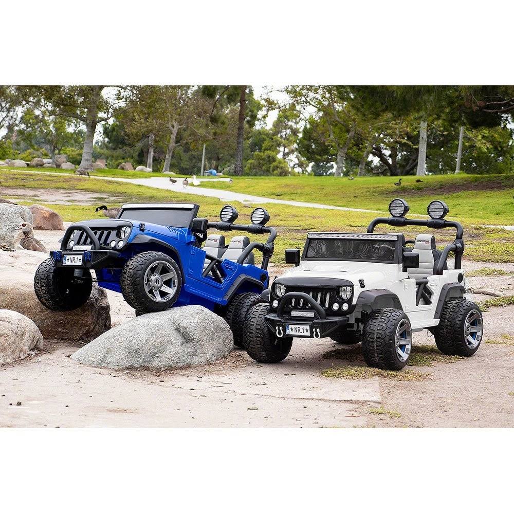Blue 12V Kids Ride-On Car Truck with R/C Parental Remote Q6605