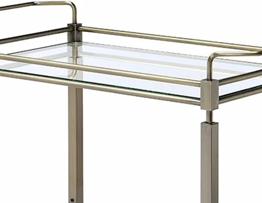 Antique Gold Clear Glass Cart L483137