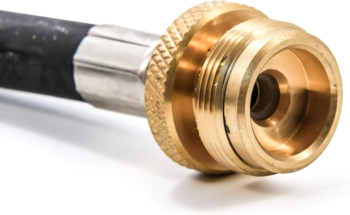 Propane Brass 4 Port Tee with 5ft and 12ft Hoses B754548