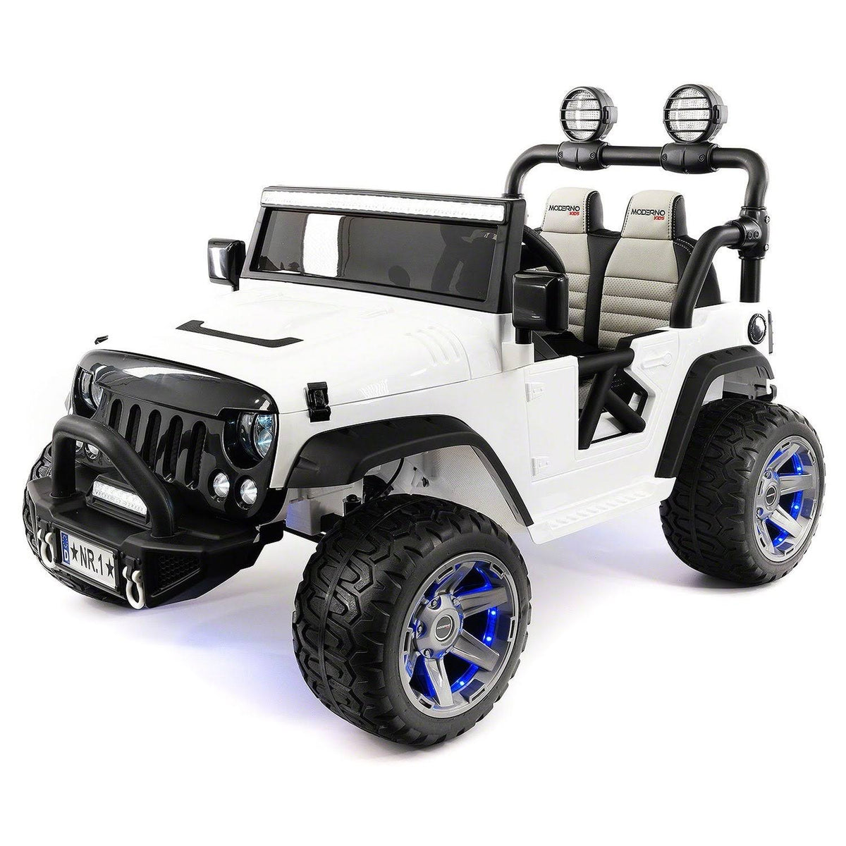 Blue 12V Kids Ride-On Car Truck with R/C Parental Remote Q6605