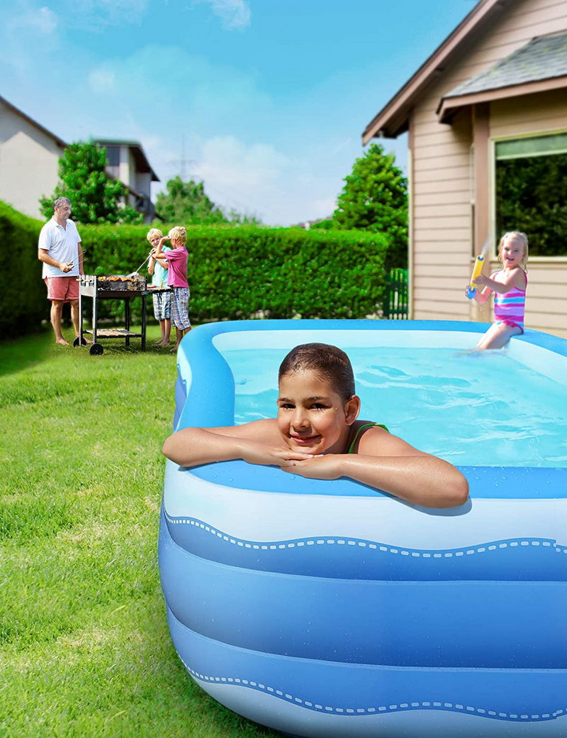 Inflatable Rectangular Swimming Pool 118" x 72" x 22" K2378